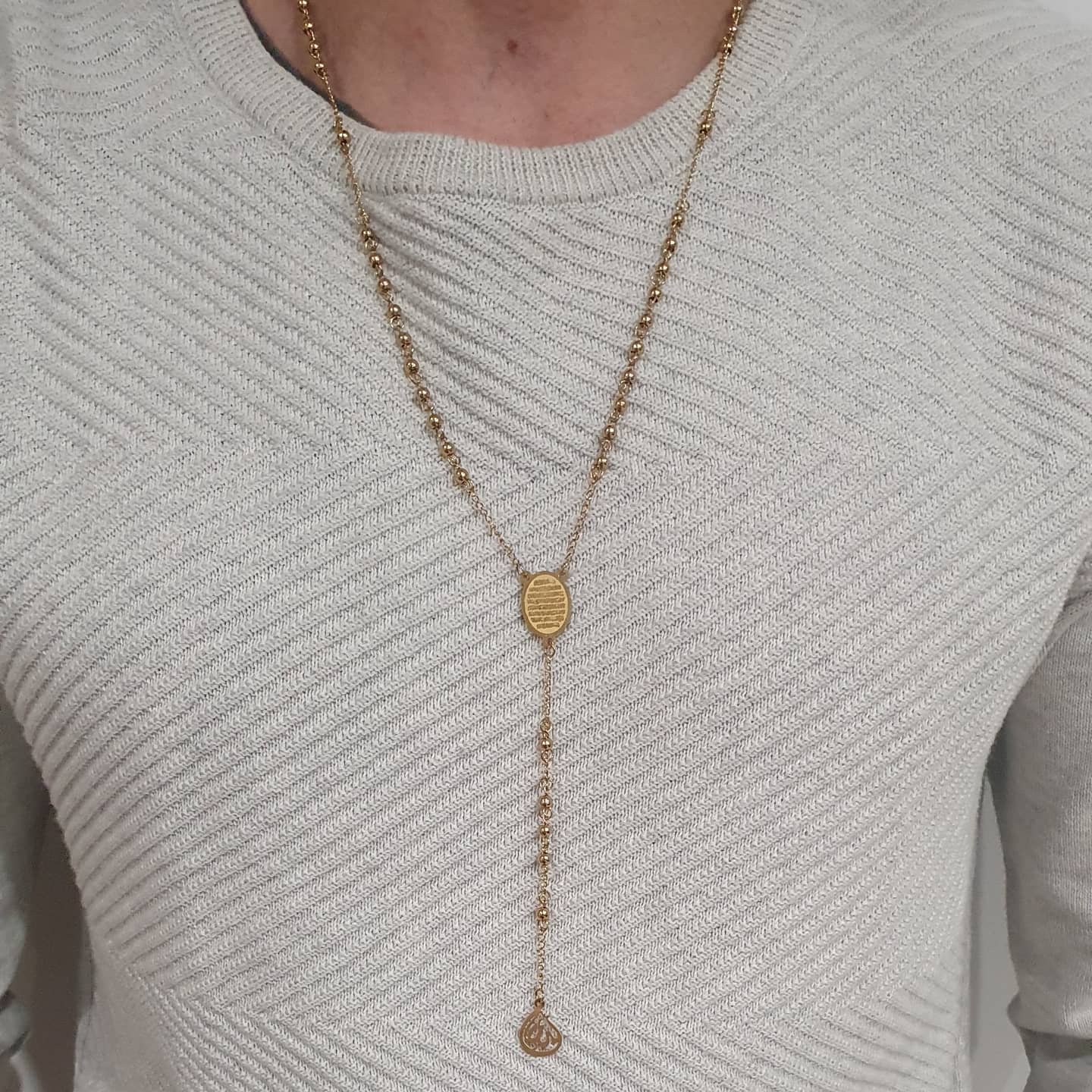 Rosary Necklace Gold Ayatul Kursi Necklace Gold Allah With Ayatul